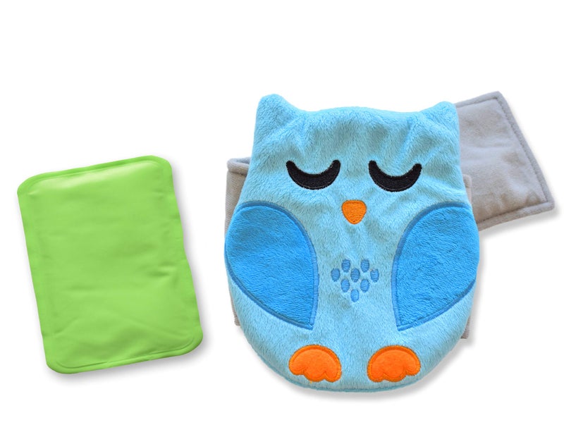 Bebon Baby Colic, Gas and Upset Stomach Relief, Baby Heated Tummy Wrap for Newborns - Belly Hugger - Infant Swaddling Belly Belt, Heating Pad with Soothing Warmth for Fussy Infants (Blue) - Image 1